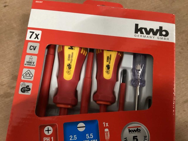Kwb schroevendraaierset vde 7 delig (5x) - afbeelding 3 van  5