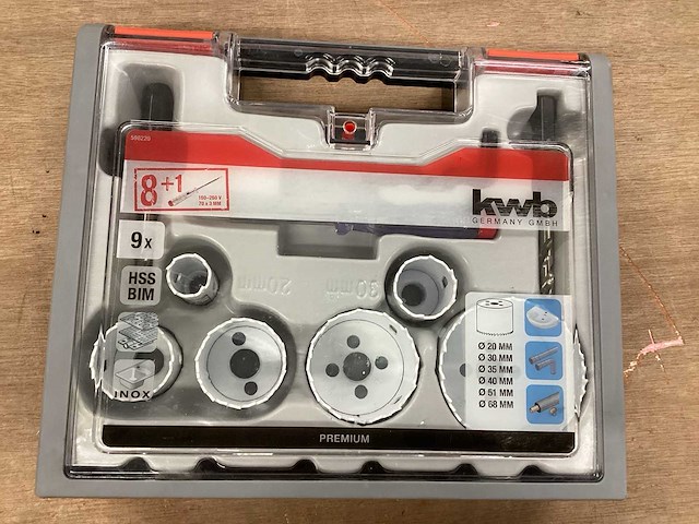 Kwb set gatenzagen 9 delig (2x) - afbeelding 1 van  7