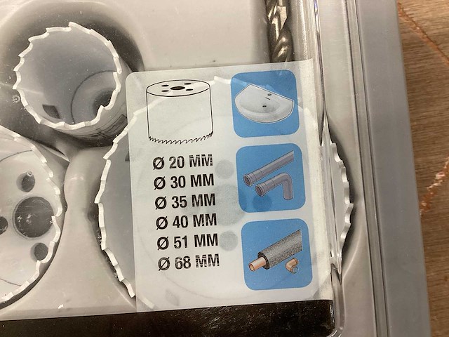 Kwb set gatenzagen 9 delig (2x) - afbeelding 2 van  7