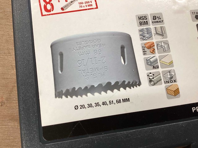 Kwb set gatenzagen 9 delig (3x) - afbeelding 5 van  7