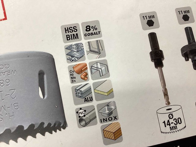 Kwb set gatenzagen 9 delig (3x) - afbeelding 6 van  7