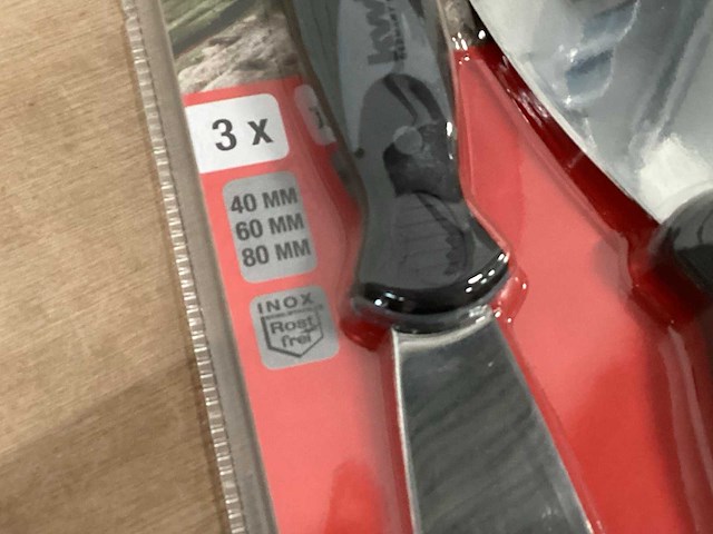 Kwb set rvs plamuurmessen, 3 delig (5x) - afbeelding 3 van  5