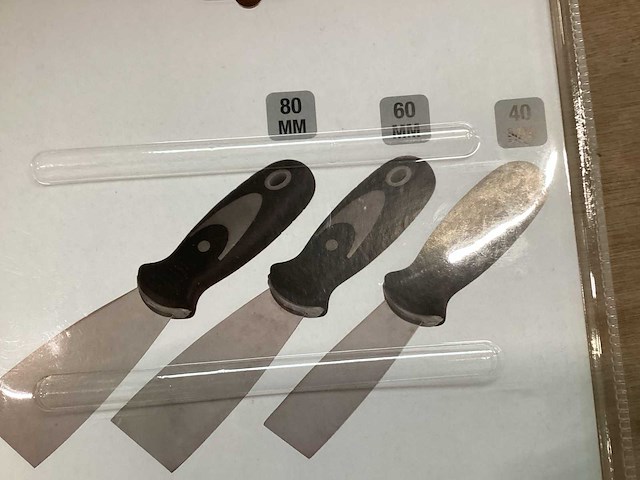 Kwb set rvs plamuurmessen, 3 delig (5x) - afbeelding 5 van  5