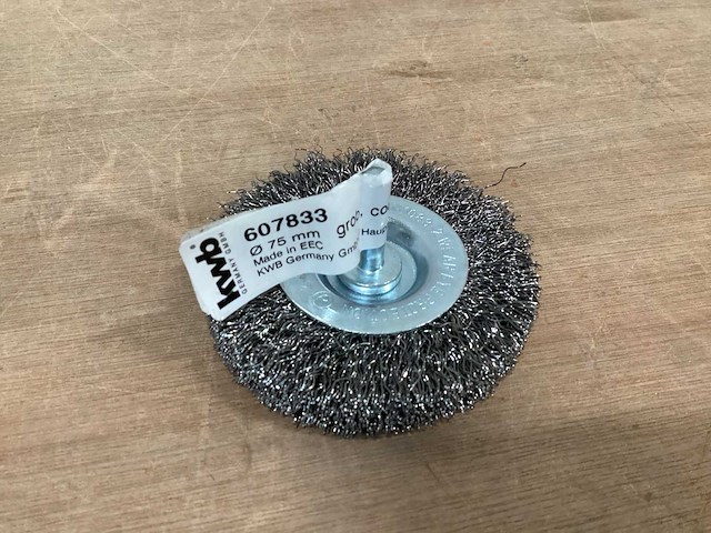 Kwb staalborstel op stift, 75 mm (24x) - afbeelding 2 van  3
