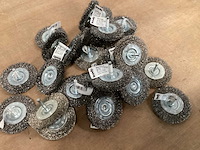 Kwb staalborstel op stift, 75 mm (25x) - afbeelding 1 van  3