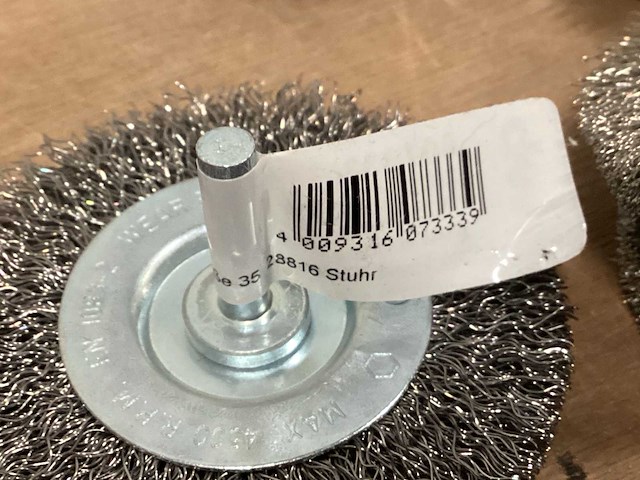 Kwb staalborstel op stift, 75 mm (25x) - afbeelding 3 van  3