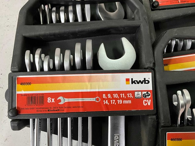 Kwb steek- en ringsleutelset 8-delig (18x) - afbeelding 2 van  4