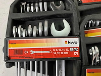 Kwb steek- en ringsleutelset 8-delig (18x) - afbeelding 2 van  4