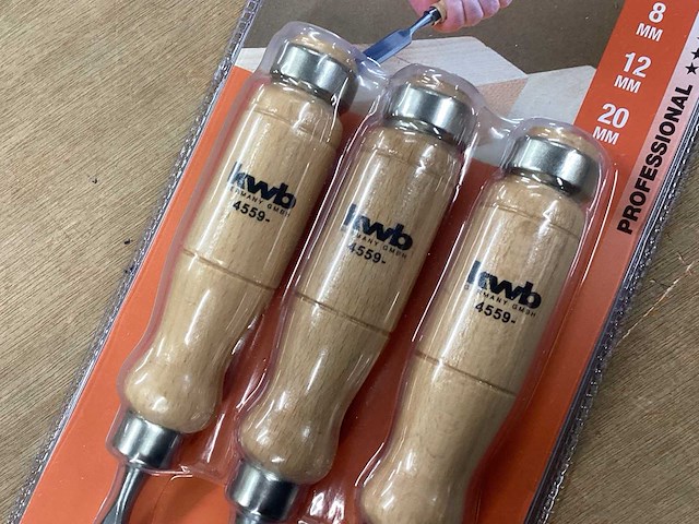 Kwb steekbeitel set voor hout (6x) - afbeelding 3 van  5