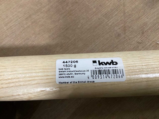 Kwb stratenmakershamer, 1500 gr (3x) - afbeelding 4 van  4