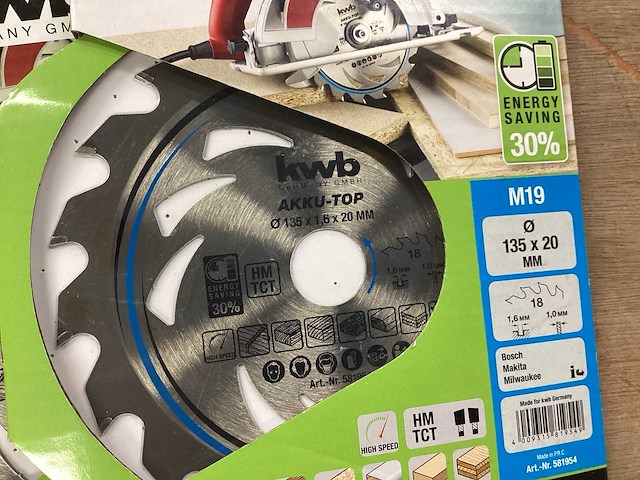 Kwb zaagblad voor cirkelzaag (4x) - afbeelding 4 van  5