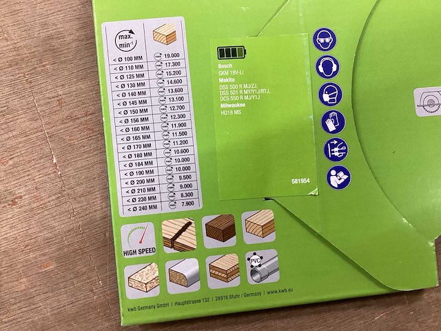 Kwb zaagblad voor cirkelzaag (4x) - afbeelding 5 van  5