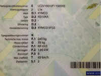 Kymco - brommerscooter - vp 50 - gemotoriseerde scooter - afbeelding 10 van  10