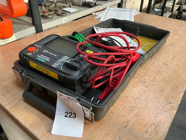 Kyoritsu 3125 a hoogspanningsisolatietester - afbeelding 5 van  5