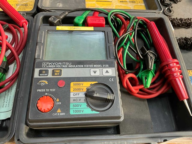 Kyoritsu 3125 hoogspanningsisolatietester (2x) - afbeelding 3 van  5