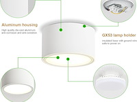 Kyotech 4 x led-oppervlaktespots - afbeelding 2 van  5
