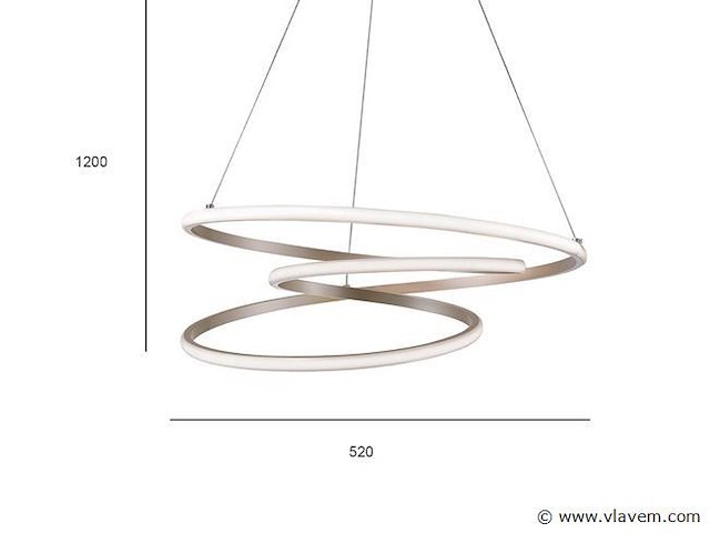 Kyoto 360 design armatuur satijn goud - afbeelding 5 van  8
