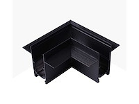 L-connector voor inbouw magnetische rails 20 mm - horizontaal (x4) - afbeelding 1 van  4