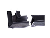 L-connector voor inbouw magnetische rails 20 mm - horizontaal (x4) - afbeelding 3 van  4