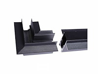 L-connector voor inbouw magnetische rails 20 mm - horizontaal (x4) - afbeelding 4 van  5