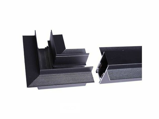 L connector voor inbouw magnetische rails 20 mm - horizontaal (x4) - afbeelding 4 van  5