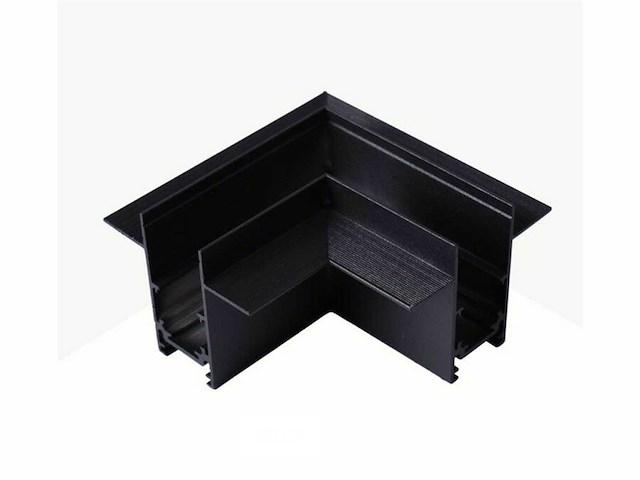 L-connector voor inbouw magnetische rails 20 mm - horizontaal (x4) - afbeelding 1 van  5