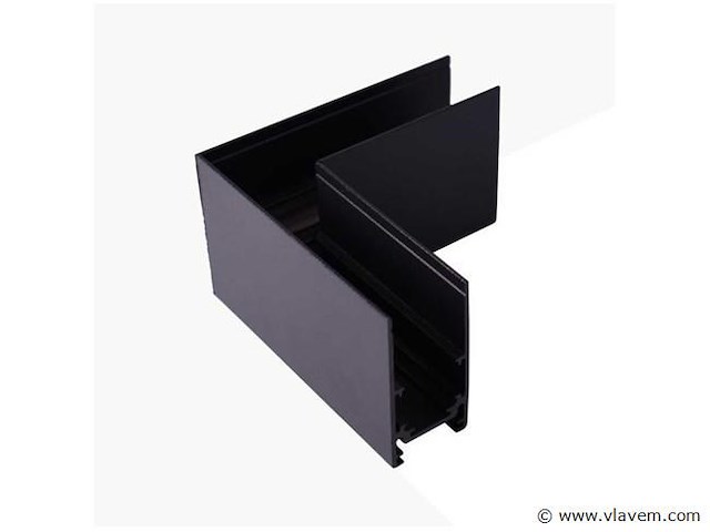 L-connector voor uitsteekmagnetische rails 20 mm - horizontaal (x4) - afbeelding 1 van  4