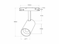 L connector voor uitsteekmagnetische rails 20 mm - horizontaal (x4) - afbeelding 7 van  7