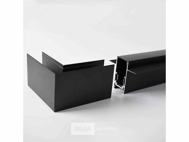 L-connector voor uitsteekmagnetische rails 20 mm - horizontaal (x4) - afbeelding 3 van  5