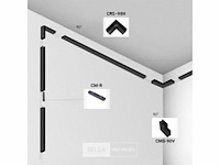 L-connector voor uitsteekmagnetische rails 20 mm - horizontaal (x4) - afbeelding 4 van  5