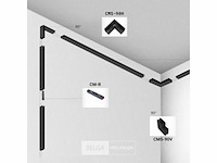 L-connector voor uitsteekmagnetische rails 20 mm - horizontaal (x4) - afbeelding 4 van  5