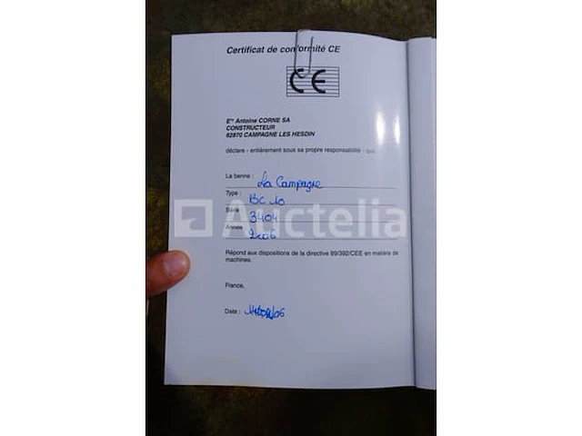 La campagne bc10 landbouwtrailer (vin: 3404) - afbeelding 5 van  16