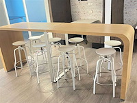 La palma - bartafel +10 krukken - barkruk - afbeelding 4 van  12