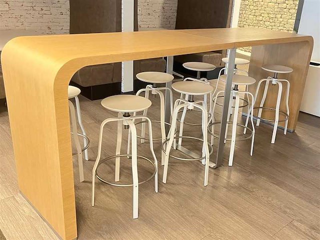 La palma - bartafel +10 krukken - barkruk - afbeelding 6 van  12