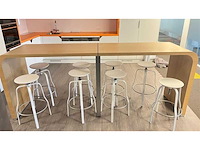 La palma - bartafel +10 krukken - barkruk - afbeelding 8 van  12