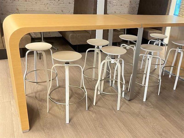 La palma - bartafel +10 krukken - barkruk - afbeelding 12 van  12