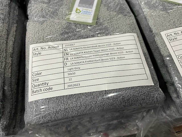 La sonata keuken handdoek design 50 x 50 cm (72x) - afbeelding 7 van  7