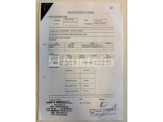 Laadwagen met kraan mercedes-benz actros 3340 (2002-379,809 km-vin:wdb9501631k772600) - afbeelding 31 van  51