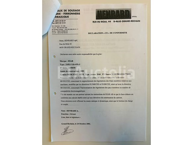 Laadwagen met kraan mercedes-benz actros 3340 (2002-379,809 km-vin:wdb9501631k772600) - afbeelding 37 van  51
