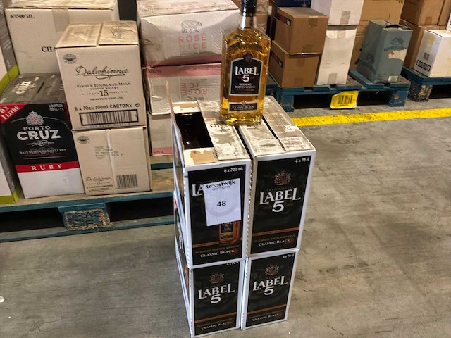 Label 5 partij whisky (24x) - afbeelding 1 van  2