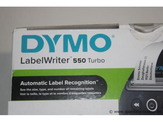 Labelprinter, dymo, labelwriter 550 turbo, werking niet gekend - afbeelding 2 van  2
