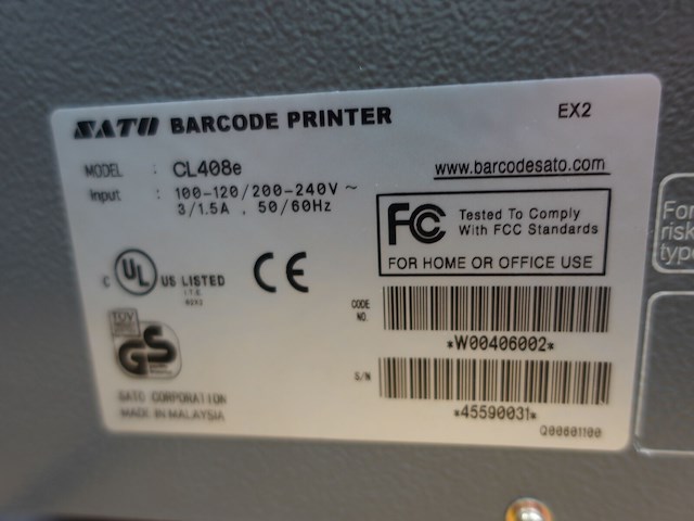 Labelprinter sato + computer hp - afbeelding 5 van  7