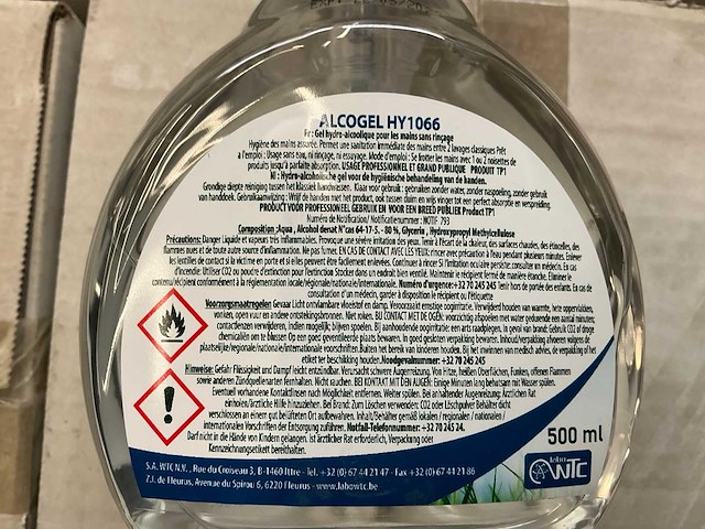 Labo wtc partij hydro-alcoholische gel - afbeelding 7 van  9