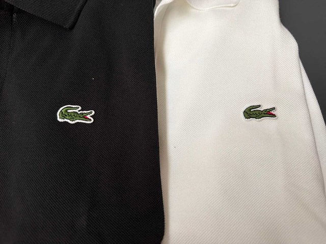 Lacoste polo (zwart=longsleeve) (2x) - afbeelding 2 van  3