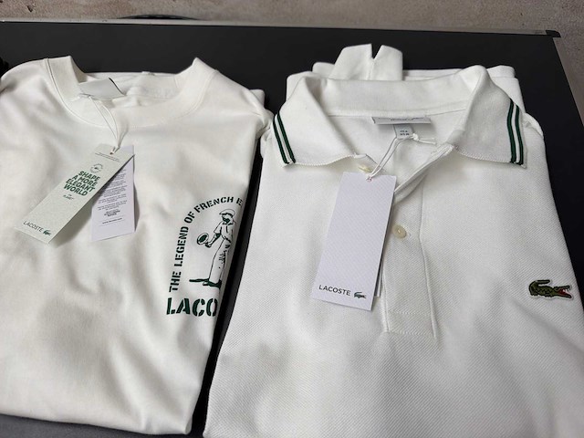 Lacoste shirt (groen=longsleeve) (3x) - afbeelding 2 van  3
