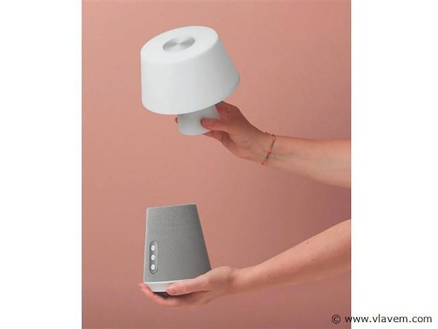 Lad decibel oplaadbare tafellamp met bluetooth speaker - afbeelding 4 van  5