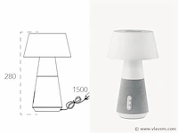 Lad decibel oplaadbare tafellamp met bluetooth speaker - afbeelding 3 van  5