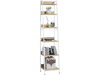 Ladder plank opslagplank 6-laag boekenkast - afbeelding 3 van  8