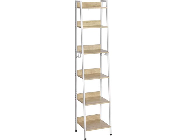 Ladder plank opslagplank 6-laag boekenkast - afbeelding 8 van  8