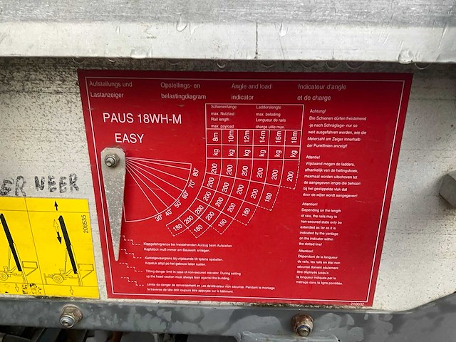 Ladderlift/bouwlift paus 18 wh-m - afbeelding 5 van  36